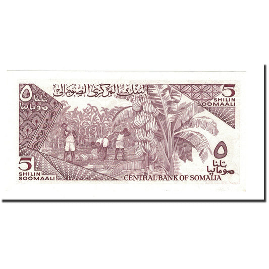 bankovka, 
  
  Somálsko, 
  
  5 šilinov = 5 šilingov