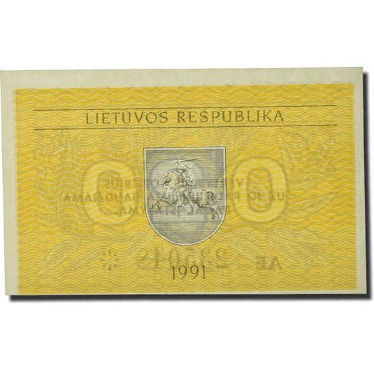 bankovka, 
  
  Litva, 
  
  0,20 Talonas