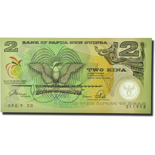 bankovka, 
  
  Papua Nová Guinea, 
  
  2 Čína