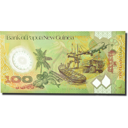 bankovka, 
  
  Papua Nová Guinea, 
  
  100 Kina