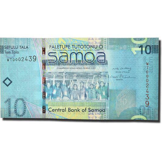 bankovka, 
  
  západná Samoa, 
  
  10 Tala