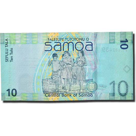 bankovka, 
  
  západná Samoa, 
  
  10 Tala