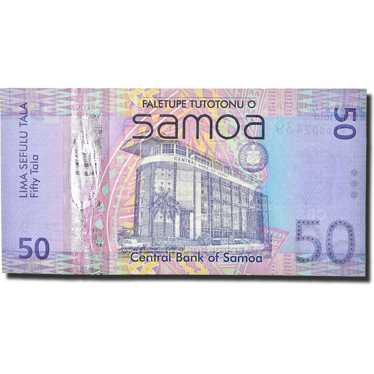 bankovka, 
  
  západná Samoa, 
  
  50 Tala