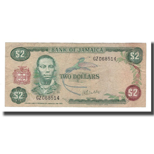 bankovka, 
  
  jamajka, 
  
  2 doláre