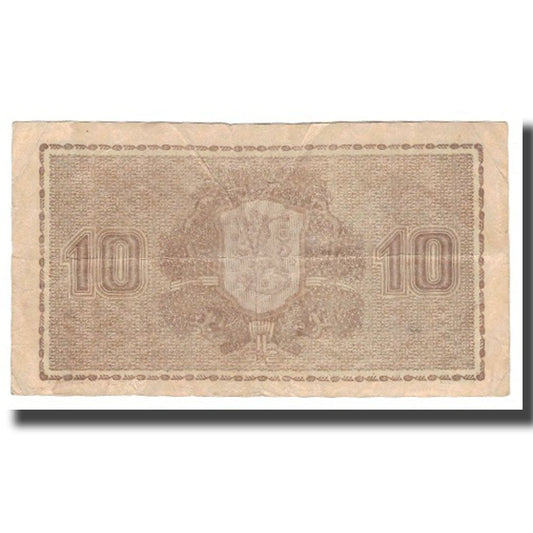 bankovka, 
  
  Fínsko, 
  
  10 Markkaa
