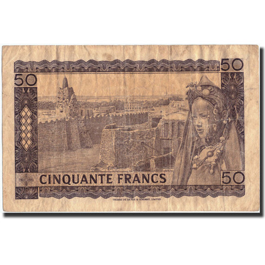 bankovka, 
  
  Mali, 
  
  50 frankov