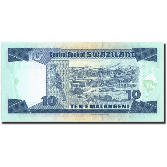 bankovka, 
  
  Svazijsko, 
  
  10 Emalangeni