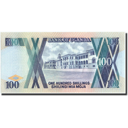 bankovka, 
  
  Uganda, 
  
  100 šilingov