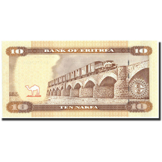 bankovka, 
  
  Eritrea, 
  
  10 Nakfa