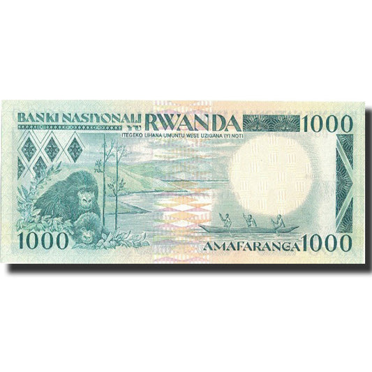 bankovka, 
  
  Rwanda, 
  
  1000 frankov