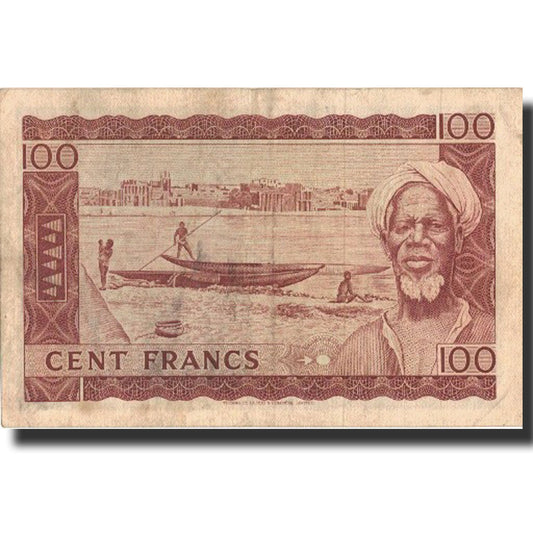 bankovka, 
  
  Mali, 
  
  100 frankov