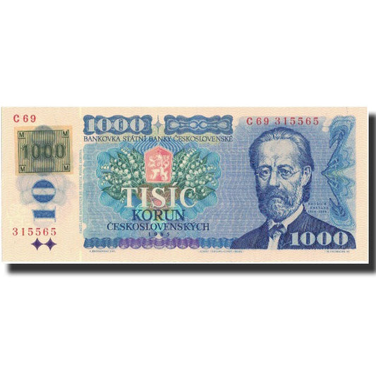 bankovka, 
  
  Česká republika, 
  
  1000 korún