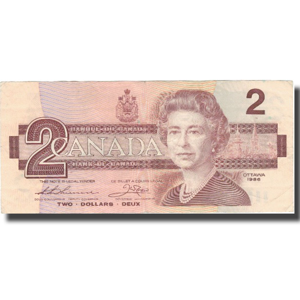 bankovka, 
  
  Kanada, 
  
  2 doláre