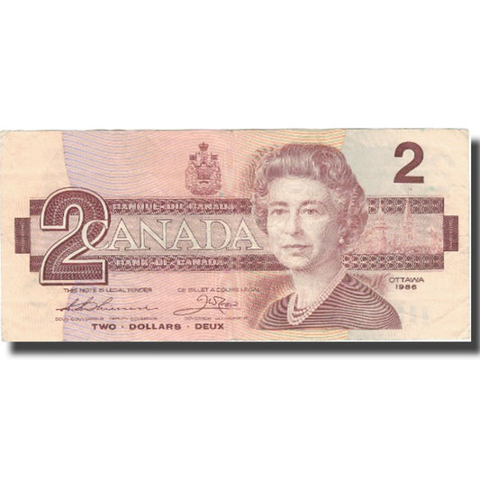 bankovka, 
  
  Kanada, 
  
  2 doláre