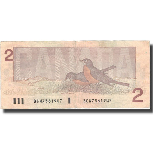 bankovka, 
  
  Kanada, 
  
  2 doláre