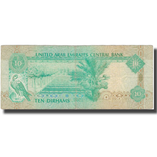 bankovka, 
  
  Spojené arabské emiráty, 
  
  10 dirhamov