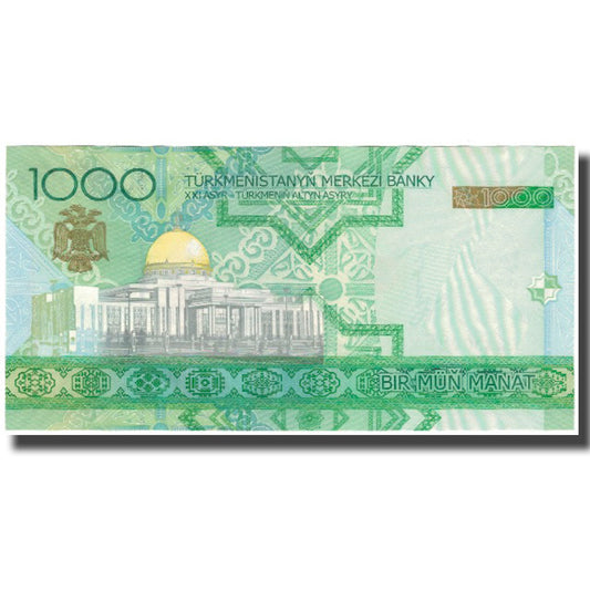 bankovka, 
  
  Turkmanistan, 
  
  1000 manatov