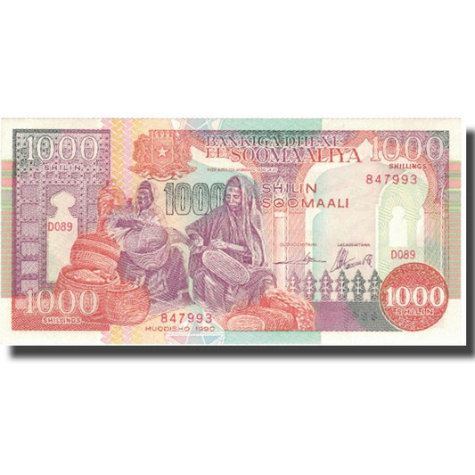 bankovka, 
  
  Somálsko, 
  
  1000 šilinov = 1000 šilingov