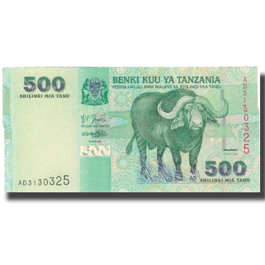 bankovka, 
  
  Tanzánia, 
  
  500 šilingov