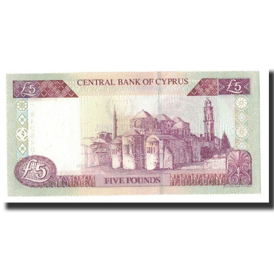 bankovka, 
  
  Cyprus, 
  
  5 libier