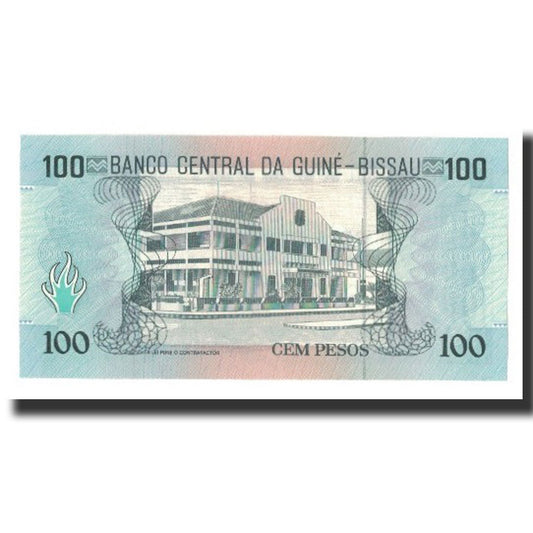 bankovka, 
  
  Guinea-Bissau, 
  
  100 pesos