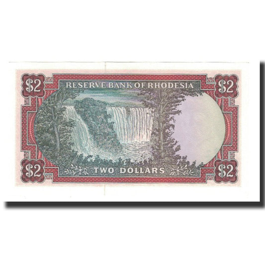 bankovka, 
  
  Rhodesia, 
  
  2 doláre