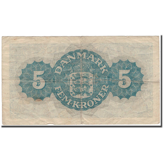bankovka, 
  
  Dánsko, 
  
  5 korún
