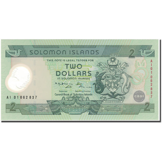 bankovka, 
  
  Šalamúnove ostrovy, 
  
  2 doláre