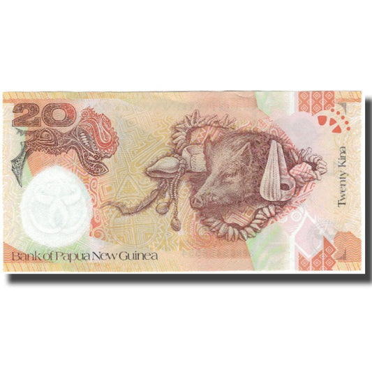 bankovka, 
  
  Papua Nová Guinea, 
  
  20 Čína