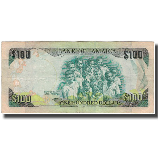 bankovka, 
  
  jamajka, 
  
  100 dolárov
