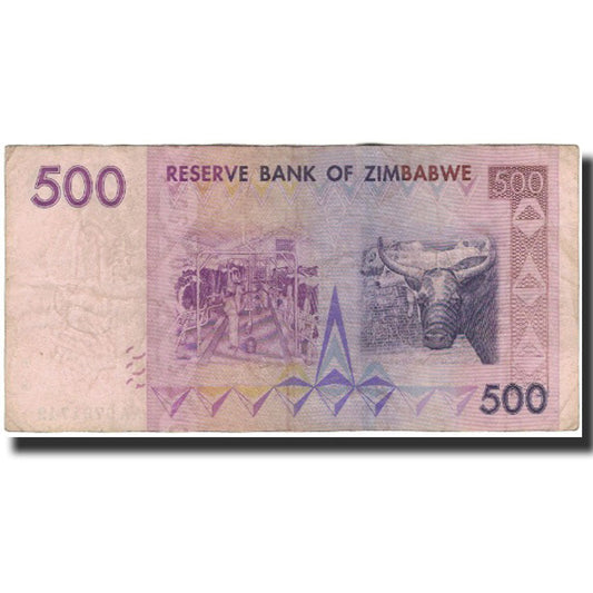 bankovka, 
  
  Zimbabwe, 
  
  500 dolárov