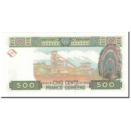bankovka, 
  
  Guinea, 
  
  500 frankov