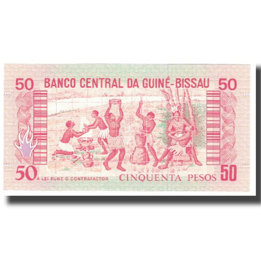 bankovka, 
  
  Guinea-Bissau, 
  
  50 pesos