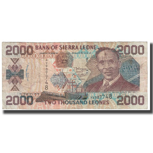 bankovka, 
  
  Sierra Leone, 
  
  2000 Leonov