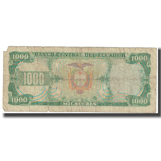 bankovka, 
  
  Ekvádor, 
  
  1000 Sucre