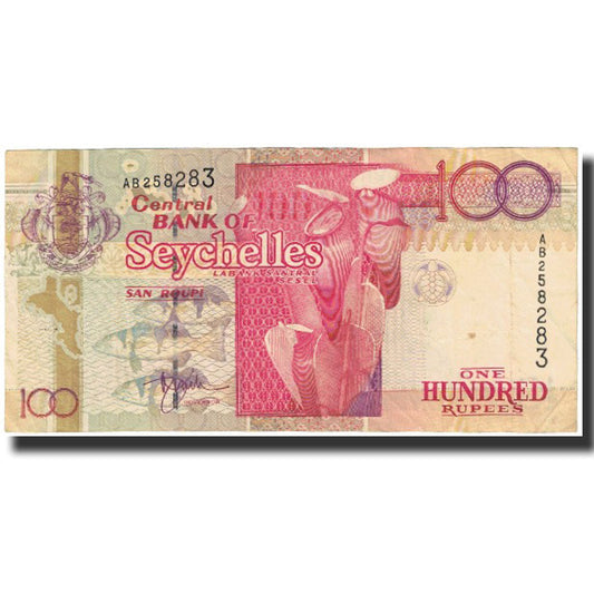 bankovka, 
  
  Seychely, 
  
  100 rupií