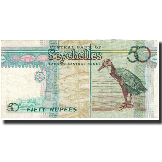 bankovka, 
  
  Seychely, 
  
  50 rupií