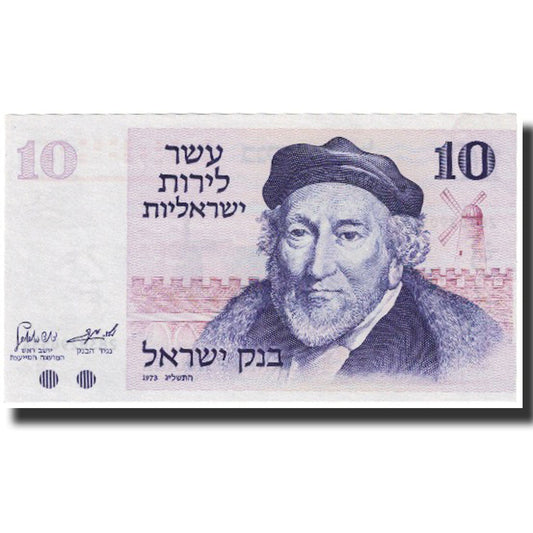 bankovka, 
  
  Izrael, 
  
  10 lirotov