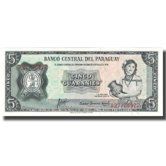 bankovka, 
  
  Paraguaj, 
  
  5 záruk