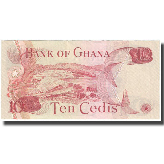 bankovka, 
  
  Ghana, 
  
  10 Cedis