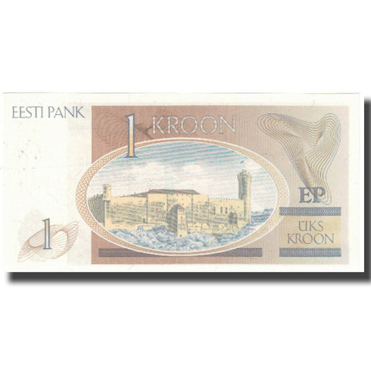 bankovka, 
  
  Estónsko, 
  
  1 koruna