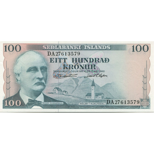bankovka, 
  
  Island, 
  
  100 korún