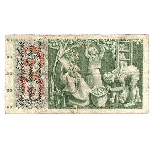 bankovka, 
  
  Švajčiarsko, 
  
  50 Franken