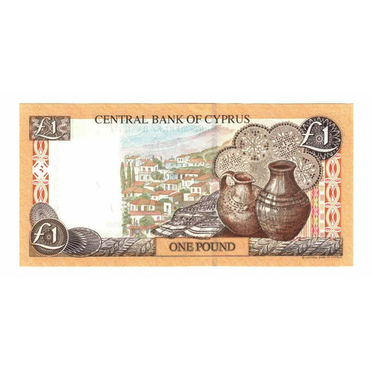 bankovka, 
  
  Cyprus, 
  
  1 libra