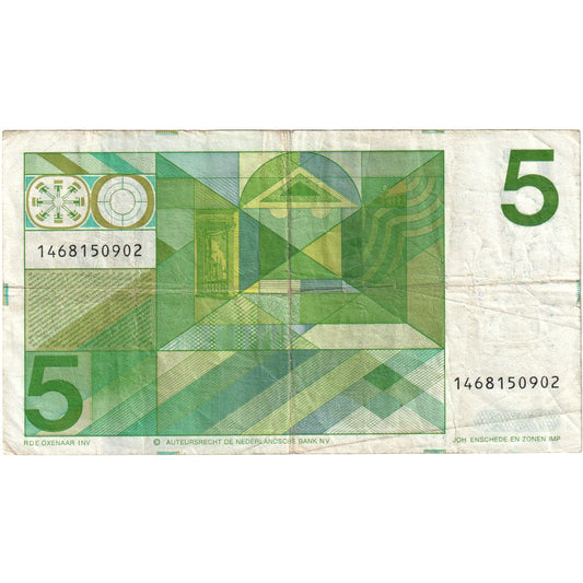 Holandsko, 
  
  5 zlatých, 
  
  1973
