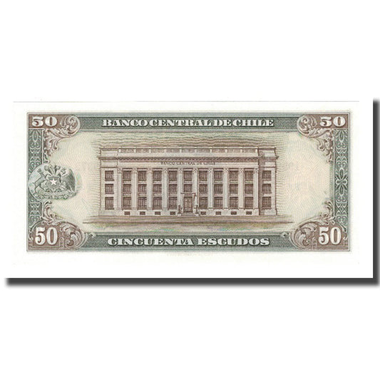 bankovka, 
  
  Čile, 
  
  50 Escudos