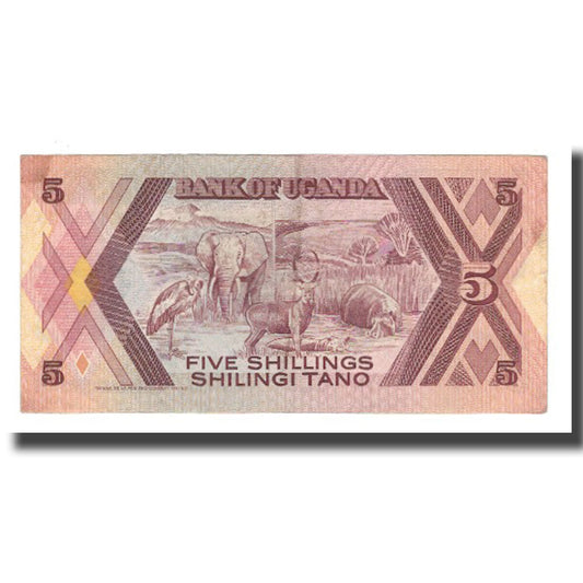 bankovka, 
  
  Uganda, 
  
  5 šilingov