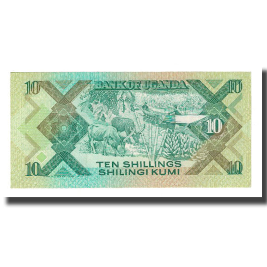 bankovka, 
  
  Uganda, 
  
  10 šilingov