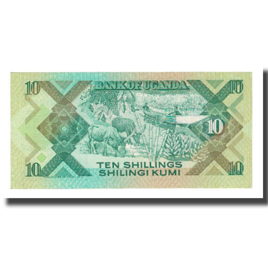 bankovka, 
  
  Uganda, 
  
  10 šilingov
