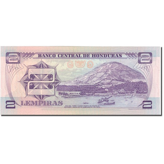 bankovka, 
  
  Honduras, 
  
  2 Lempiry